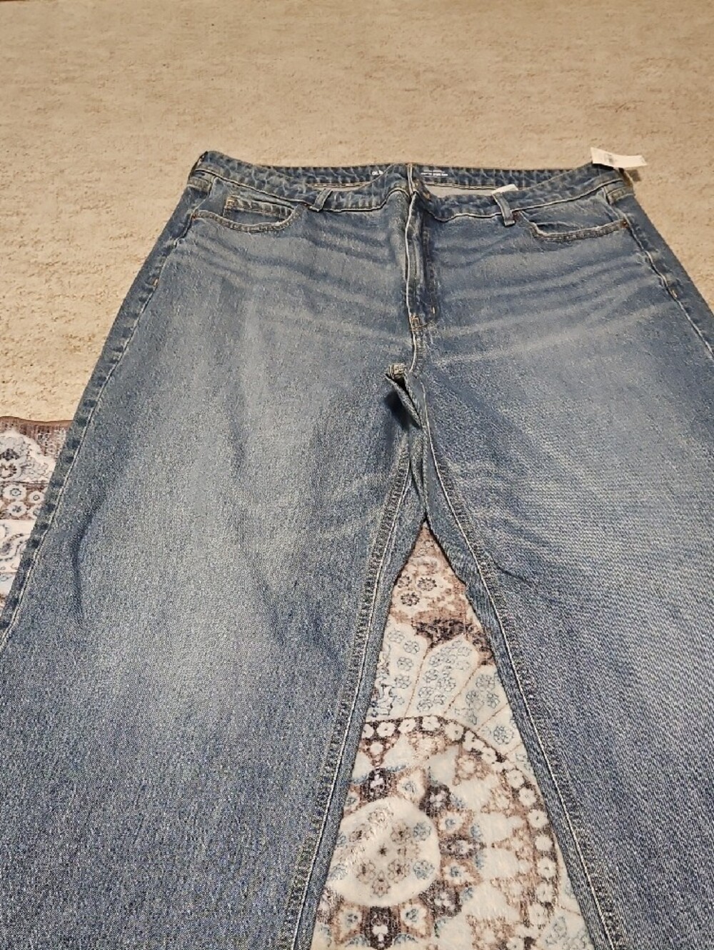 Old Navy Light Blue Wide Leg Jeans - Picture 2 of 9